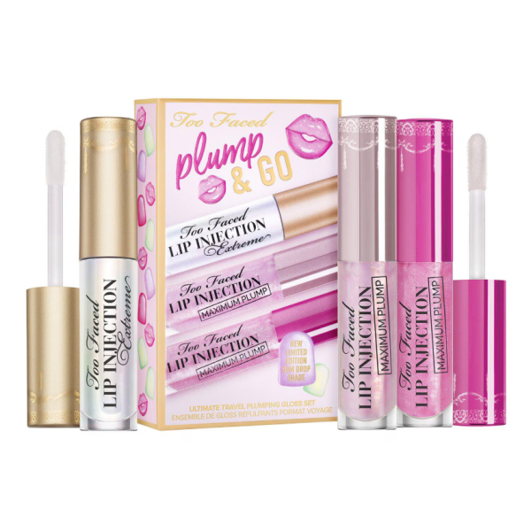 Plump & Go: Travel Size Lip Plumper Gloss Trio Set